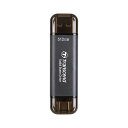 トランセンドジャパントランセンドポータブルSSD512GB高速最大1050MB/S超小型軽量11GTYPE-A/TYPE-C両対応PS4/PS5動作確認済USB10GBPSTS512GESD310C