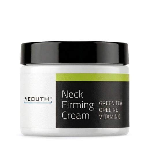 YEOUTH Neck Firming Cream 60ml (2oz) ネッククリーム 首用クリーム ネックケアクリーム 首ケア 保湿クリーム ビタミンC グリーンティー配合 フェイスライン デコルテ用