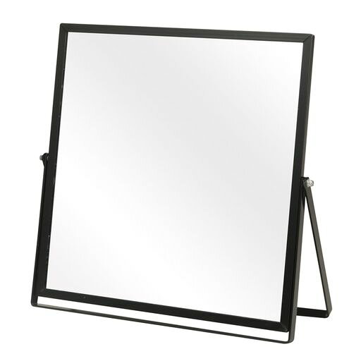 メイク 商品サイズ(約):幅27x奥行1x高さ26.5cm 商品重量(約):0.5kg 素材:ガラス(2mm厚)・アルミニウム 飛散防止効果あり、完成商品