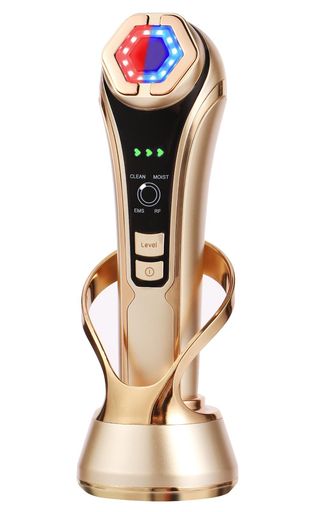 美顔器 1台多役 EMS RF イオン導入導出 超音波 温熱ケア リフトアップ 赤色LED 青色LED 3段階調整 初心者向け スキンケア 多機能美顔器 目元 男女兼用 自宅エステ 旅行 出張 母 父 誕生日プレ… raspberrymarket-10243699 Raspberry Market パッケージ画像