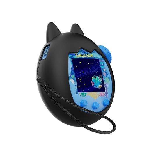 ForTamagotchiParadiseケース【LAZIRO】たまごっちパラダイス用シリコンケースかわいい柔らかいシリコン製衝撃吸収紛失防止防水防塵軽量落下防止完全な保護カバー(ブラック)