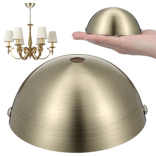 NUOBESTY天井照明用シーリングカバー(カノピー)半円ドーム型直径10cmアイアン製青古銅風カーキ取付プレート&ネジ付きペンダント/シャンデリア対応配線隠し天井アクセサリー10x10x5cm約100g