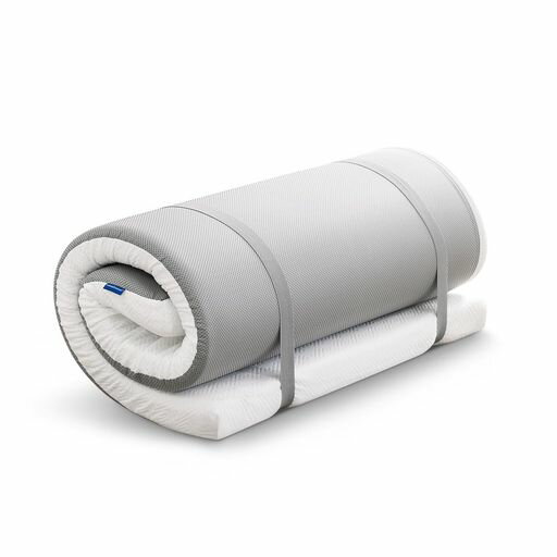 高反発低反発マットレス2層構造腰痛マットレストッパー敷きマット折り畳み中反発マットレスクイーン来客用直置き160x195x8cm
