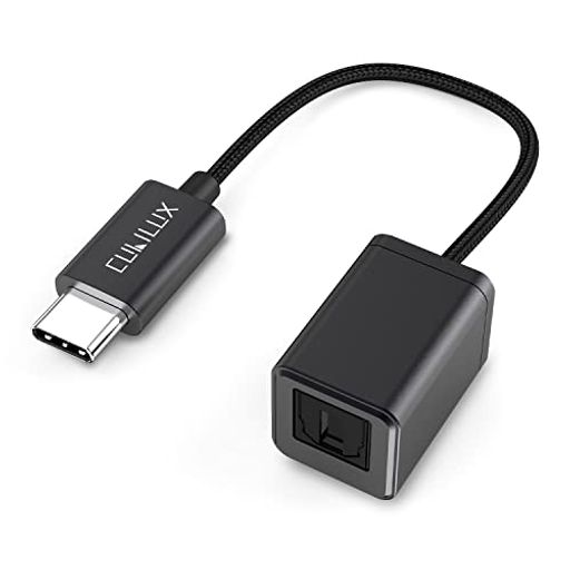 CUBILUX USB C – SPDIF(TOSLINK) 光オーディオ変換アダプタ THUNDERBOLT 4/3 -トスリンク変換器 タイプC - OPTICAL ドングル IPHONE 15 /15 PRO MAX IPAD 10 IPAD