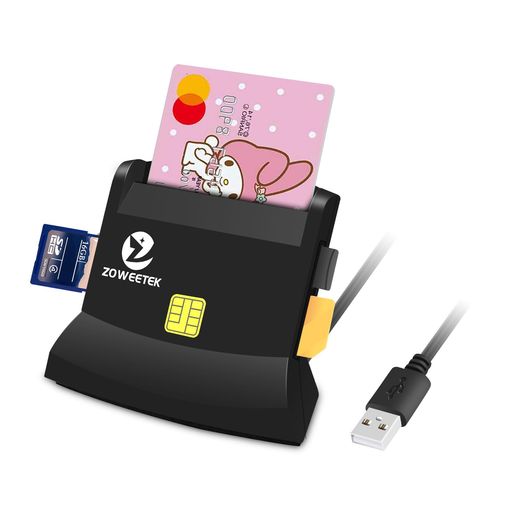 ZOWEETEKICカードリーダー4in1多機能カードリーダーSDカードリーダーICカードリーダーマイナンバーカー..