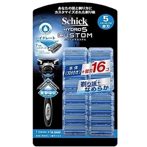 シックハイドロ5カスタム替刃17個5枚刃ひげそり髭剃りSCHICKHYDRO5CUSTOM1個(x1)