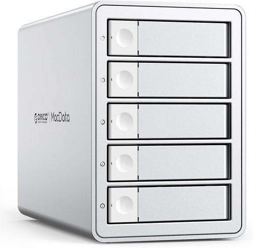 ORICO【RAID機能】HDDケース5台22TB*5USB3.0マルチRAIDモード2.5/3.5インチHDD外付けケースブラケット付き冷却ファン搭載アルミ合金ボディハードディスクベイUASP対応150W内蔵式電源