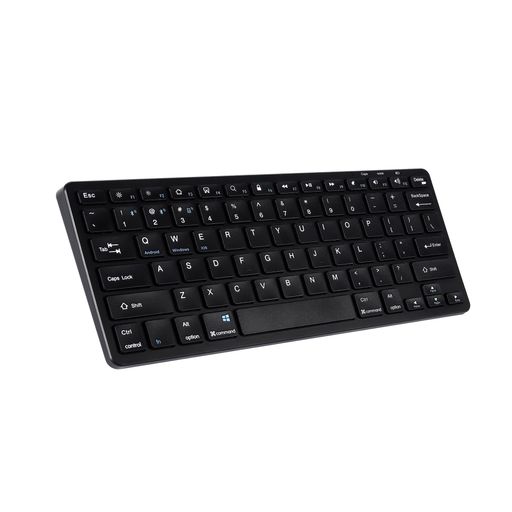 SMARTSPACEワイヤレスキーボードbluetoothキーボード静音充電式薄型軽量2.4G+bluetoothレシーバー付属簡単接続人間工学設計滑り止めwindows/ios/mac/Android対応(ブラック)