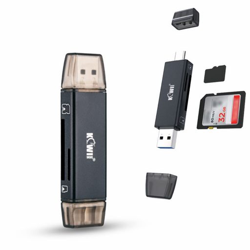 KIWIFOTOS SDJ[h[_[ ] 2IN1 USB 3.0 / TYPE-C 3.0 OTG@\  J[h[_[ |[^uJ[h[_ SD / SDXC / SDHC / MMC / RS-MMC / MICRO SD