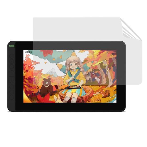 JPフィルム専門製造所液Kamvas12液タブ用保護フィルム[ブルーライトカット・反射防止・アンチグレア]指紋防止抗菌気泡レス自動吸着