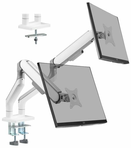 ETHU高耐荷重15KG対応PCデュアルモニターアームデュアル2画面液晶ディスプレイアーム17~35インチ対応VE..