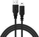 PS3コントローラーPS3充電コードUSB2.0Aオス-miniBオスコントローラーケーブルmicroUSB充電/データケーブル急速充電コード1.8m