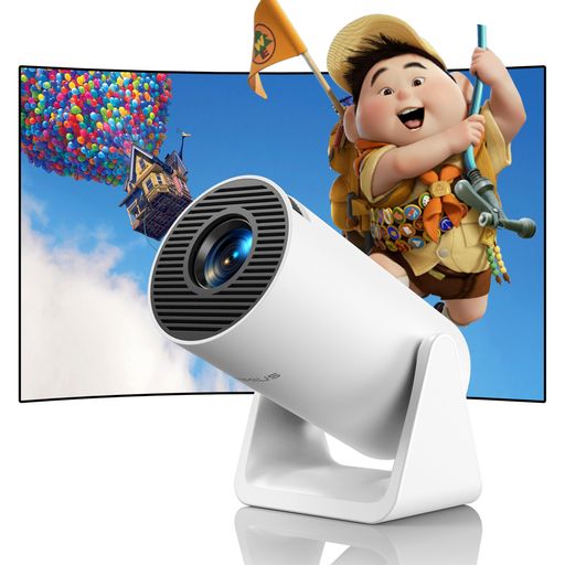 【短焦点・調整可能スタンド】小型プロジェクター【2025年新登場!20000LM・4K対応】高輝度天井投影Wi-Fi6瞬間接続Bluetooth5.3内蔵HiFiスピーカーリアル1080P短距離投影自動台形補正大画面スタン…