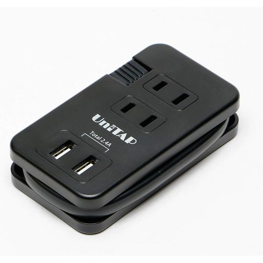 Rakuten - プリンストンUniTAPコンパクトUSB2ポート給電機能付マルチタップブラックPPS-UTAP10BK