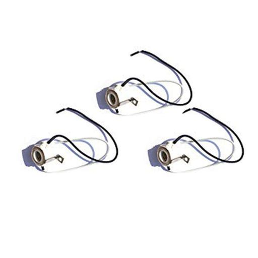 FandeliE11ランプソケット磁器製電球用e11スクリューベース磁器ランプホルダーブラケット付き(3個入)