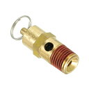 PATIKIL 1/4”メスNPTセーフティバルブ エアコンプレッサー用 空気圧リリースバルブ 135PSI設定圧力