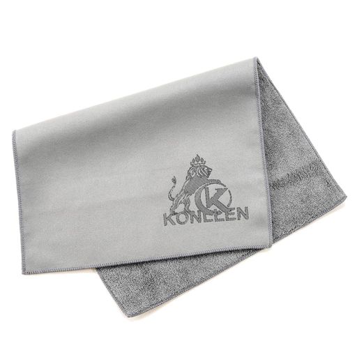 KONLLENビリヤードビリヤードキュータオルスエードグレーボール8個プールキュークリーンタオル15インチx9.6インチアクセサリー
