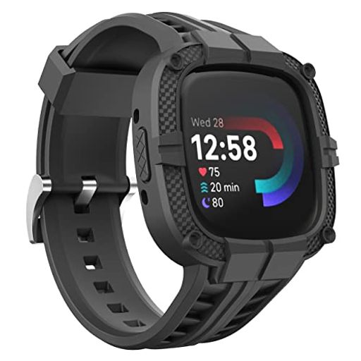 [GELISHI] FITBIT VERSA4 / FITBIT SENSE2 oh Mbȟ^یP[X TPU X|[coht h~ h~ ȒP poh j(ubN)