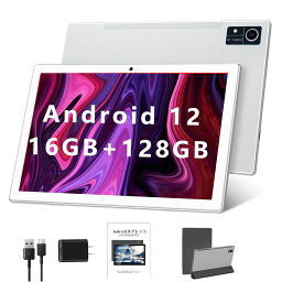 ZONKO 【2024 NEWタブレット】 ANDROID 12タブレット10インチWI-FIモデル16GB RAM(8+8拡張可能)+128GB ROM+1TB TF拡張 8コアCPUアンドロイド12タブレットPC 5G+2.4GWI-FI