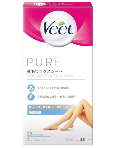 ヴィート ピュア 脱毛ワックスシート 敏感肌用 20枚入り