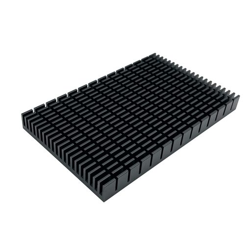 AWXLUMV ヒートシンク 冷却板 放熱板 アルミニウム 大型 クーラー HDDクーラーPCBボードLEDマザーボード用 適用 (150 X 93 X 15 MM 黒) 1個