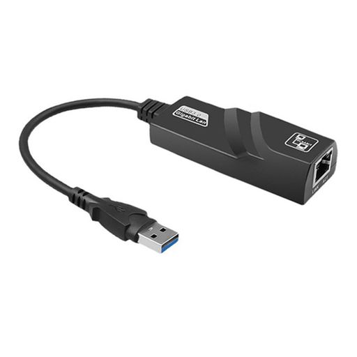 有線LANアダプタープラグアンドプレイマルチシステム互換性USB3.0ブラックUSB回転RJ45メッシュポート10/100/1000Mbps安定ネットワーク速度ギガビットイーサネットUSBインタフェース付きパソコ…