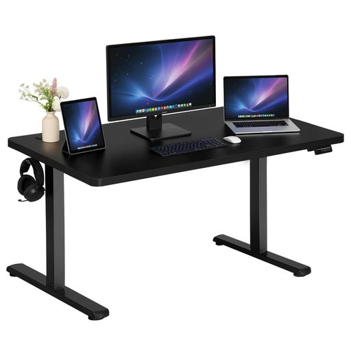 Avocahom電動昇降式スタンディングデスク作業机パソコンデスクゲーミングデスク幅120cmx奥行60cm高さメモリー機能付き無段階高さ調整静音スムーズ自動昇降耐荷重70kg安定人間工学オフィス…