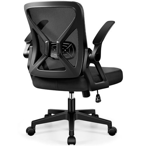 FelixKingデスクチェアオフィスチェア椅子テレワーク疲れない跳ね上げ式肘掛コンパクト調節可能ロッキングpc事務椅子360度回転通気性メッシュ多機能人間工学ランバーサポート付きパソコ…