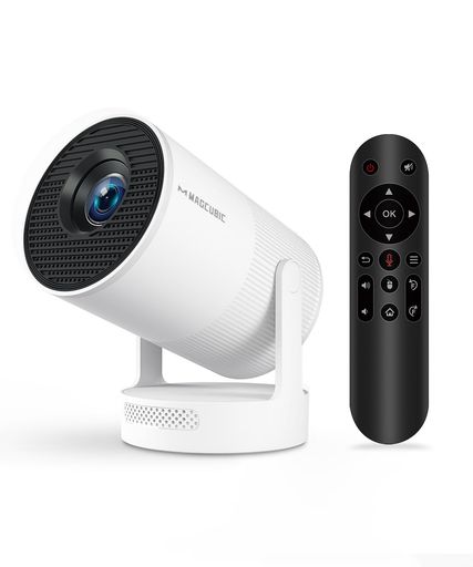 プロジェクター家庭用【360°HIFI立体スピーカー・APP利用可能】MAGCUBICプロジェクター小型BLUETOOTH5.418000ルーメンプロジェクター天井投影1080PWI-FI64K対応短距離投影自動台形補正