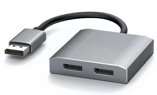 MEEKIDisplayPorttoデュアルDisplayPort分配器スプリッター4K60HzDP1.4ハブデュアルモニター拡張モード..