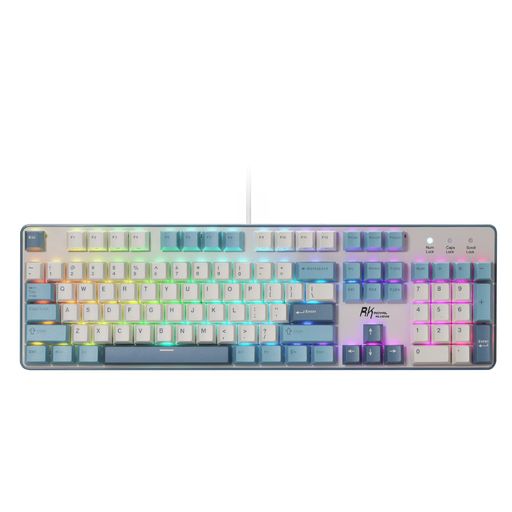 RK ROYAL KLUDGE RK920 有線メカニカルキーボード、フルサイズ104キーRGBゲーミングキーボード(テンキー付き)、ホットスワップ対応クリーミーリニアスイッチ、PBTキーキャップ、アンチゴースト…