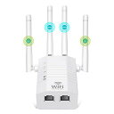 WIFI中継機5GHz2.4GHz対応LanPort付きWi-Fi中継機1200Mbps無線LAN中継機AP/リピーターモードをサポートし、F1205