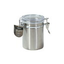 パール金属保存容器キャニスター瓶880ml18-8ステンレス製ロック式透明蓋コーヒー豆サティーナHB-6533