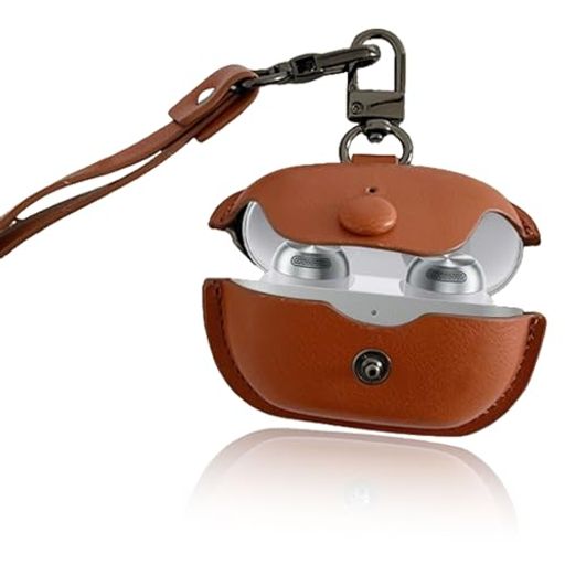 ForTechnicsEAH-AZ80ケースカバーMosasaTechnicsEAH-AZ80保護ケース上質PUレザー充電便利全面保護紛失防止滑り止め軽量キズ防止スリム薄型旅行耐衝撃防塵-ブラウン