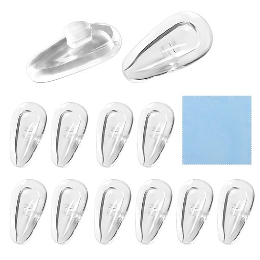 [HiCycle2]鼻パッドメガネ用鼻あてエアクッション6ペアシリコン製柔らかい交換セットピンセットドライ..