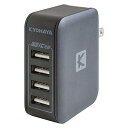 USB [d 4|[g } 4.8A ACA_v^[ IPHONE & IPAD & ANDROIDΉ ܏􎮃vO SMART IC PLUS S y RpNg COΉ KYOHAYA JKIQ4800 (ubN)