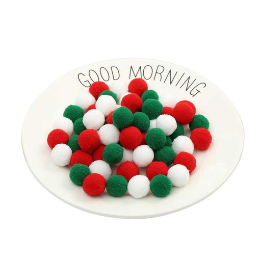 ポンポンボール300個小玉毛球1.5CM混合色丸い毛球ふわふわした小さなボール毛球フェルトボール手芸パーツDIY手作り手芸材料髪飾りイヤリング飾り素材パーティーウェディング(クリスマス…