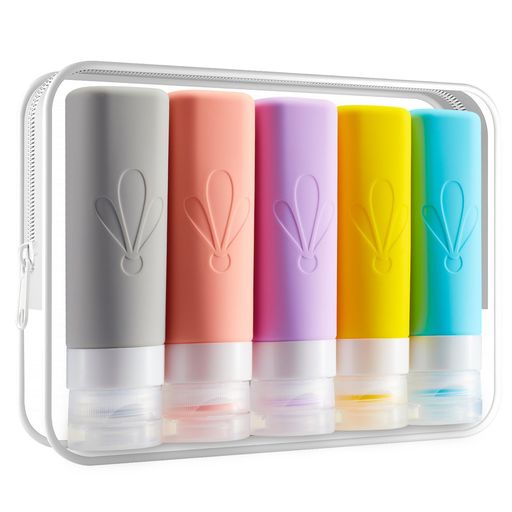 INSFIT 90ml 5個 トラベルボトル 旅行 便利グッズ トラベルセット 機内持込可 防漏