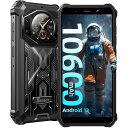 [2023 NEW ANDROID13] FOSSIBOT F101PRO SIMフリー スマホ 本体 15GB RAM+128GB ROM 1TB拡張可能 タフネススマホ IP68防水防塵耐衝撃 10600MAH 大容量 24MP+8MPカメラ