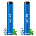 HECCO使い捨て電子タバコメンソール+アイスミントポケットシーシャ持ち運び0.7CM超薄型900回吸引可能シーシャフレーバー水蒸気タバコ禁煙グッズニコチンなし...