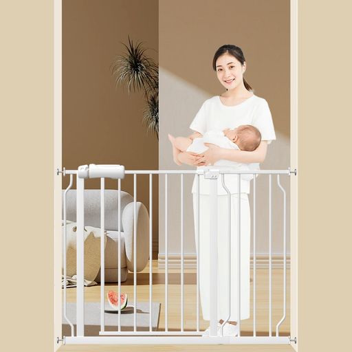 エルフ ベビー(FAIRY BABY)ベビーゲート 階段上 ペットゲート ベビーフェンス 適用幅61-266CM ビデオ付き 突っ張り式 オートクローズ機能 扉開閉式 赤ちゃん ゲート ベビーガード 柵 拡張付き 補強部品付き 高さ78CM