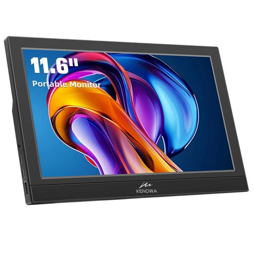 KenowaUSB-Cモバイルモニター11.6インチ1920x1080P解像度モバイルディスプレイポータブルモニター超軽量16:9画像比USB(2.0)