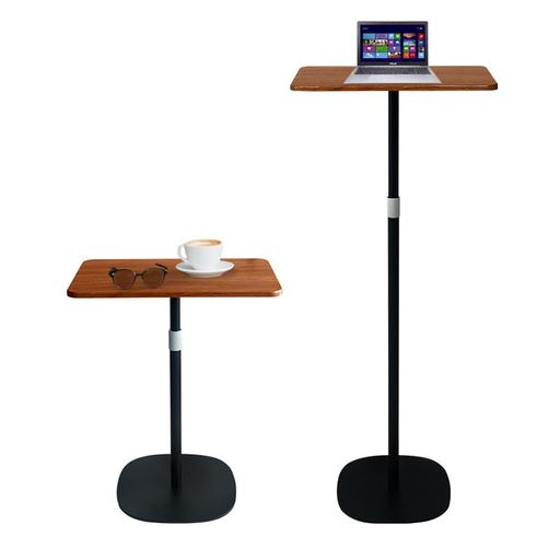 サイドテーブル昇降式テーブルベッドサイドソファテーブルハイテーブルプロジェクター台スタンディングデスク47~120cm高さ調整簡単組立おしゃれ29cmx46cm天板(ブラック)