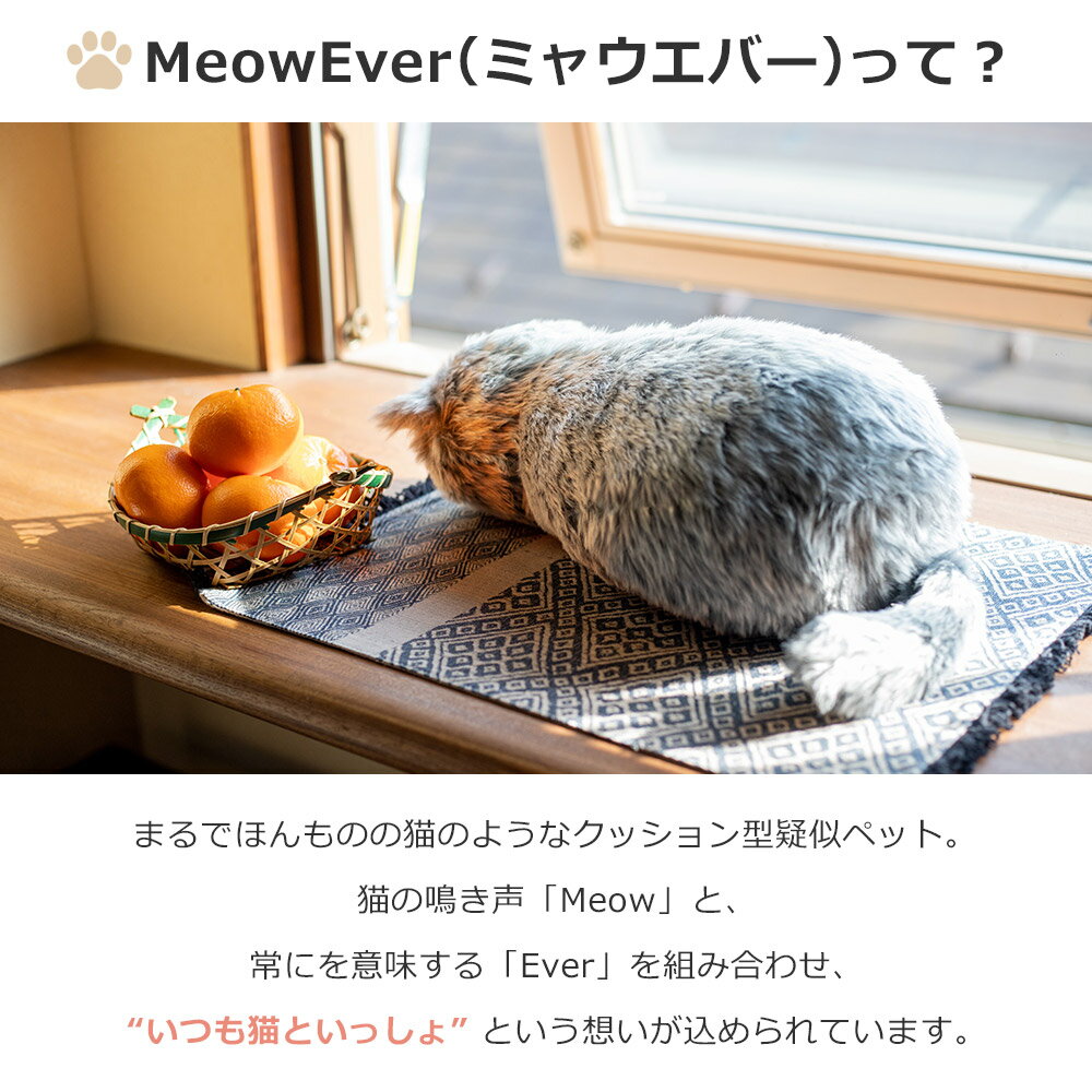 ミャウエバー MeowEver 送料無料 猫 ぬいぐるみ ねこ クッション 湯たんぽ 癒し リラックス プレゼント 敬老の日