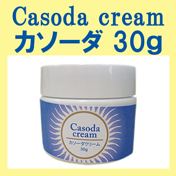 【送料無料】カソーダ（Casoda）クリーム30g　お肌のケアに　ナチュラル　オーガニック スキンケア　ピンポイントケア　ひまし油　 イボ、シミ、そばかす