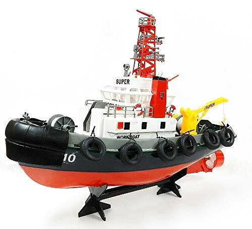 【完成塗装済み】 2.4GHz 放水可能 タグボート ラジコン ☆港湾作業船ラジコン （Seaport WorkBoat）