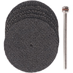 PROXXON（プロクソン）　ルーター用　切断砥石(グラスファイバー入り) シャフト付き 5枚セット　No.28818