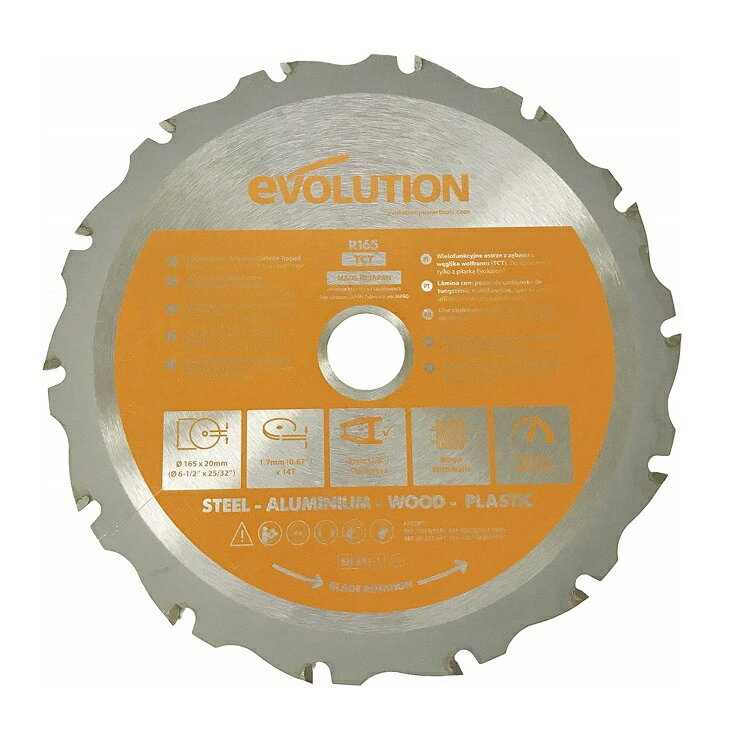 Rakuten - エボリューション　万能切断 チップソー 165mm R165TCT (R165CCSL用)
