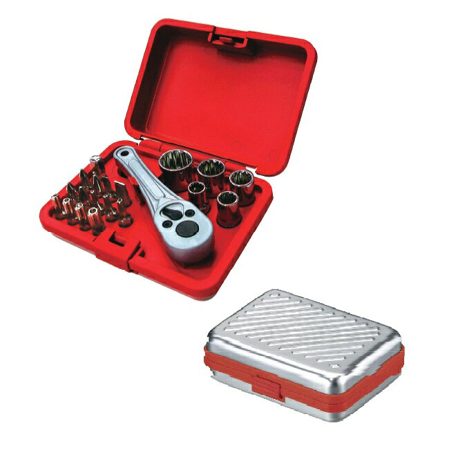 Rakuten - trad　ラチェットハンドル付き ソケット＆ビットセット 20PCS LT-20