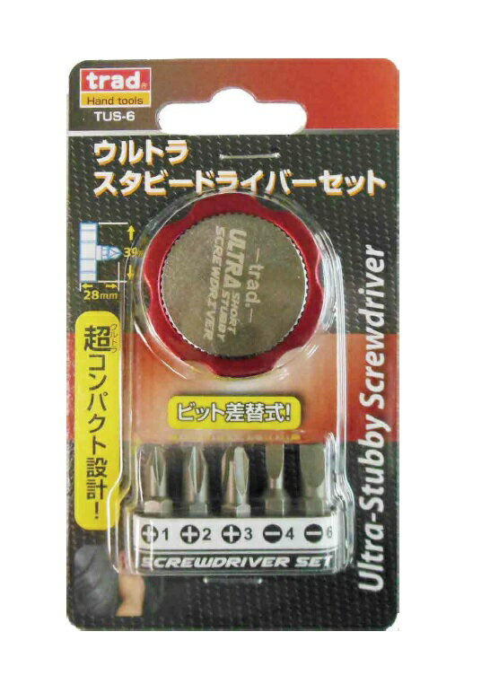 乐天商城 - trad ウルトラスタビードライバーセット TUS-6　ビット差し替え式